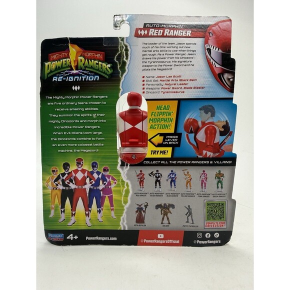 3 Mighty Morphin Power Rangers Re-Ignition Red Blue Black Action Figures 6" - Picture 16 of 16
